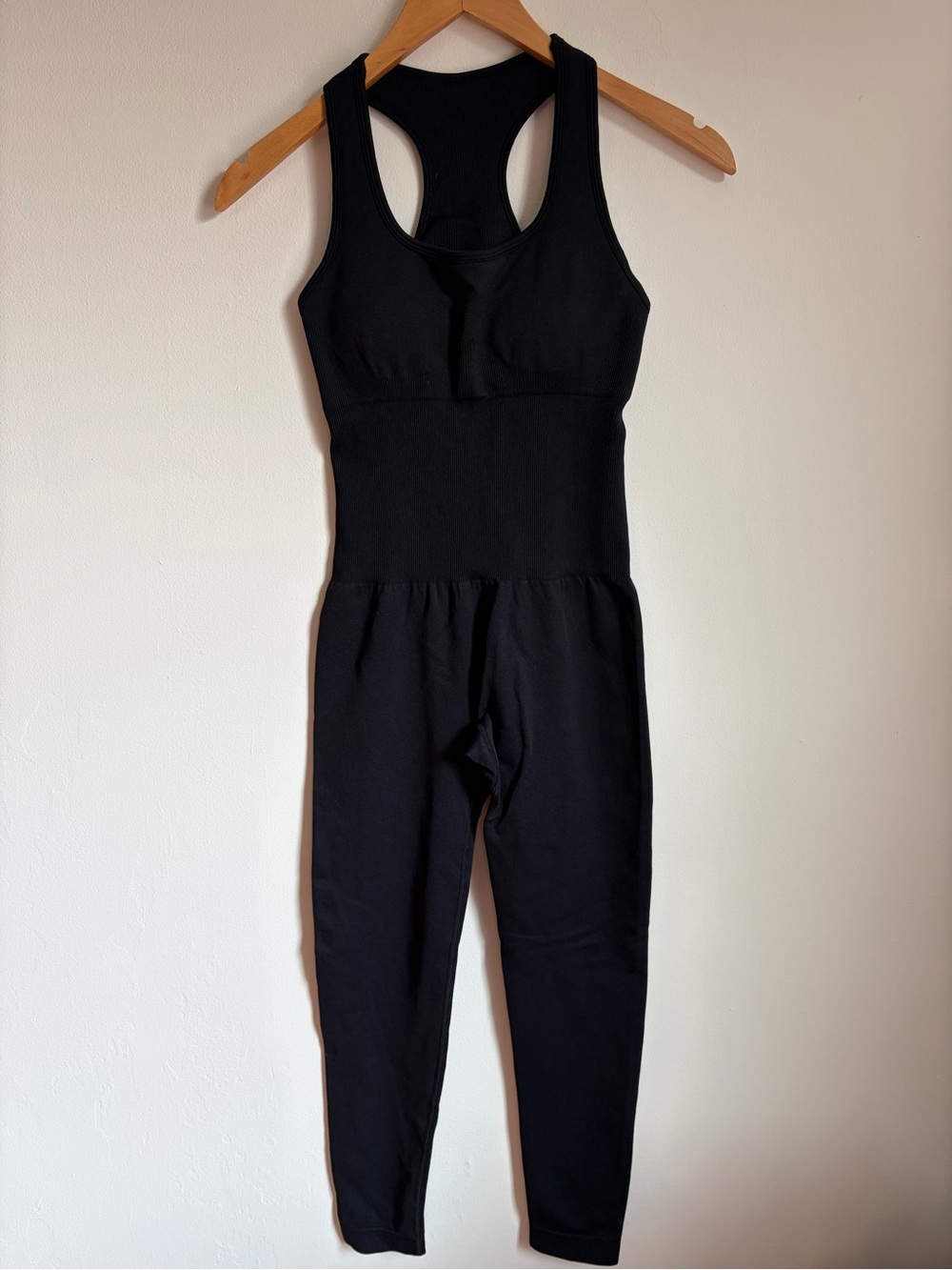 Amazon Black Yoga Racerback Jumpsuit